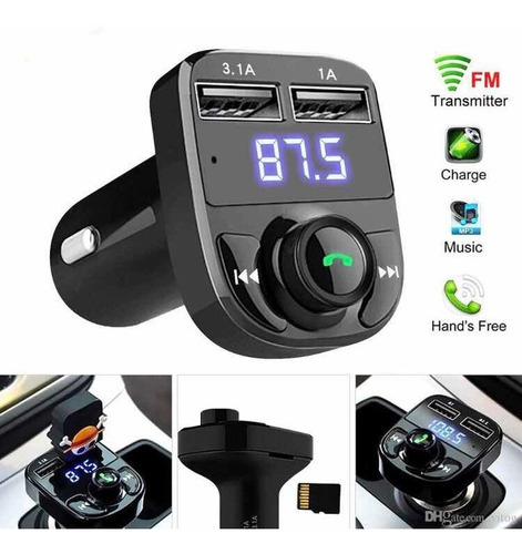 Imagen 1 de 7 de Transmisor Bluetooth Fm / Cargador 3.1 A