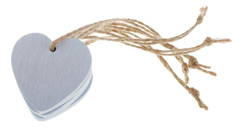 10x Corazones En Apariencia De Scrapbooking 10 Piezas Azul