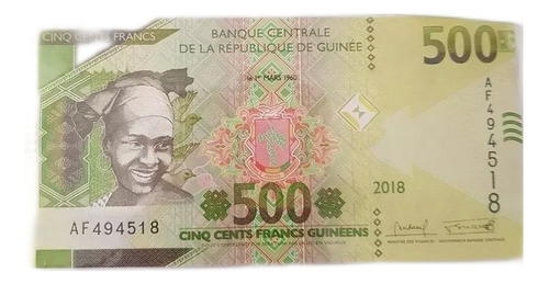 Billetes Guinea  500 Franc