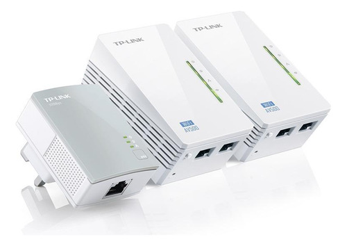 Tp-link Wifi Tl-wpa4220t Kit Av600 Powerline 2 Ethernet 3pçs