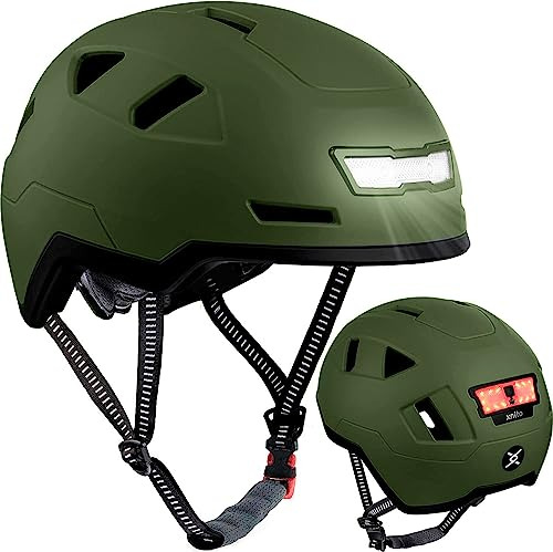 Casco De Bicicletas Xnito Con Luces Led - Casco De Bici