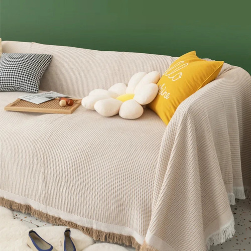 Funda Chic De Algodón Para Sofá 90x240cm Todo Incluido