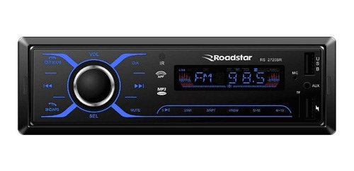 Imagem 1 de 1 de Som automotivo Roadstar RS-2720BR com USB, bluetooth e leitor de cartão SD