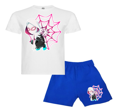 Pijama Corto Niñas Algodon Roblox Cuatro Niñas