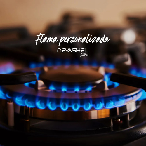 Parrilla A Gas Empotrable Estufa 4 Quemadores Ad-14 Plateado