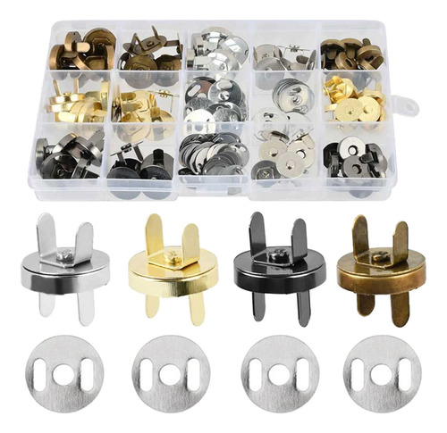 20x Botones De Metal Broches Sujetadores Redondos 18mm