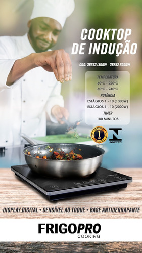 Fogão Cooktop De Indução Elétrico De 1boca 2000w 220v C2023