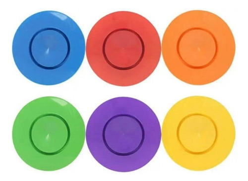 6 Platos Giratorios De Malabares Con Palos, Platos Malabares