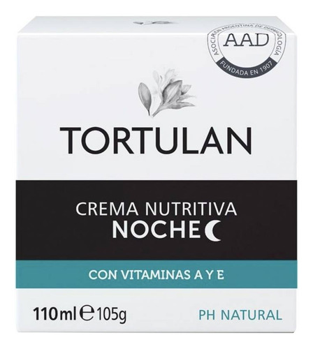 Tortulan Crema Nutritiva Noche X 110ml - Con Vitaminas A Y E