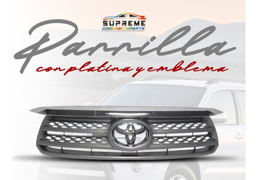 Parrilla Toyota Fortuner 2009-2011 Con Emblema Y Platina Sup