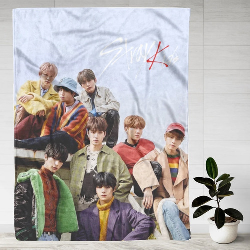 Stray Kids Kpop Cobija Frazada Suave Calientita 150x130cm Stray Kids Cover