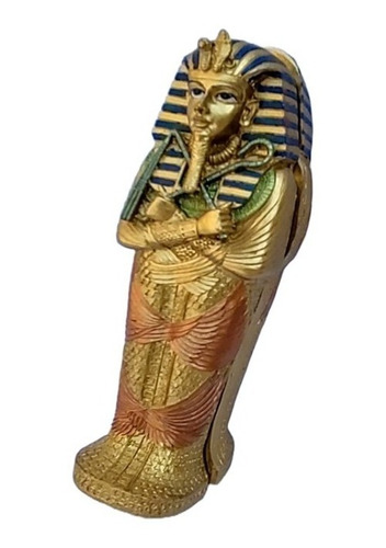 Figura Decorativa Sarcófago Egipcio 17cm Tutankamon