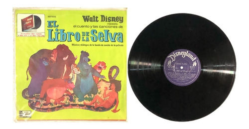 Walt Disney - El Libro De La Selva - Lp Philips Uruguay 1977