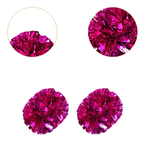 3 X 2 Piezas De Pompones De Animadoras, Pompones Brillantes