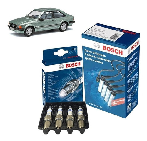 Kit Cabo E Vela Escort 1.6 8v Cht 1600 88 Gaso/álcool Bosch