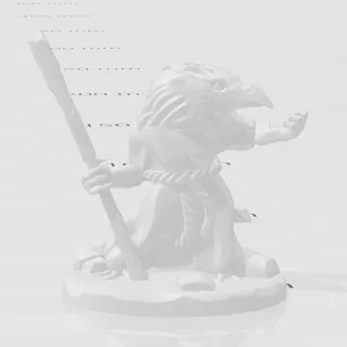 Kenku Miniatura Con Base Para Impresora Fdm- Arte Plastico