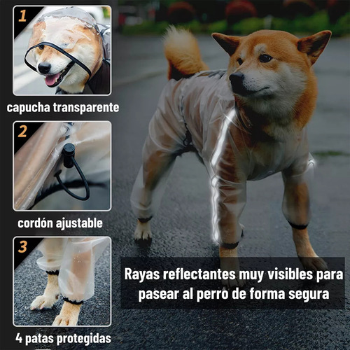 Capa De Chuva Para Cachorro, Capa De Chuva Jorongo Com