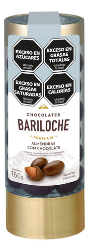Almendras Con Chocolate Con Leche Premium Bariloche 160gr