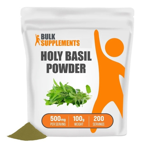 Bulk Supplements | Polvo Albahaca Santa | 100g | 200 Servici