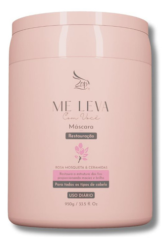 Máscara 950g Me Leva Com Você Rosa Mosqueta E Ceramidas Zap