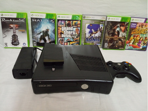 Consola Xbox 360 Original, + Disco De 320gb, + 5 Juegos 
