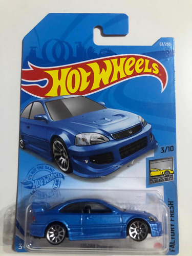 Hot Wheels Honda Civic Si Azul Claro