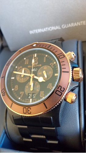 Reloj Glycine Submariner Combat Chrono-diver 100% Impecable