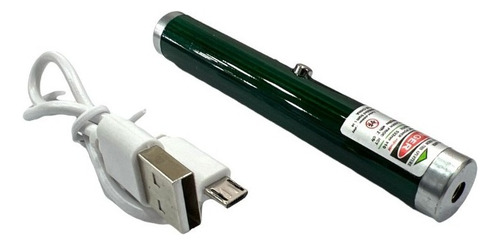 Mini Puntero Láser Verde Recargable Usb Boliche Conferencias