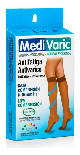 Medias Rodilla Anti Varices Compresión 8-15 Mm Hg Medivaric