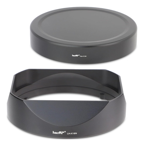 Haoge Lh-x18n Bayoneta Square Metal Lens Hood Para Fujifilm 
