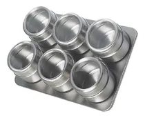 Comprar Especieros Condimenteros Pimenteros Imantado X6 + Base Acero