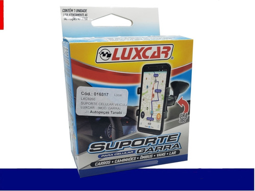Suporte Celular Universal Carro / Caminhão Garra Luxcar 