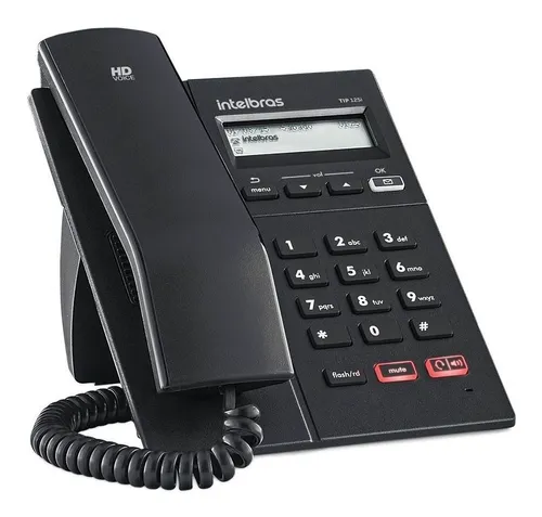 Telefone Ip Voip Com Display Gráfico Tip 125 Lite Intelbras