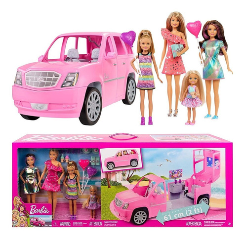 Imagem 1 de 10 de Barbie Family Na Limousine - Com Bonecas - Original Mattel