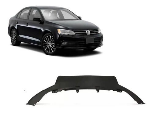 Spoiler Parachoque Dianteiro Jetta 2015 2016 2017 2018 Preto