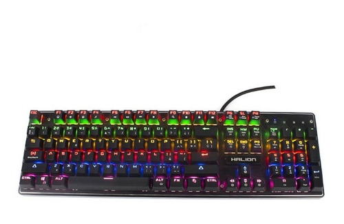 Teclado Gamer Halion Ha-k990 Apolo Mecanico, Rgb