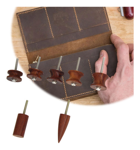 Puntas Para Bruñidor De Cuero Juego De Cabezales Para Pulir