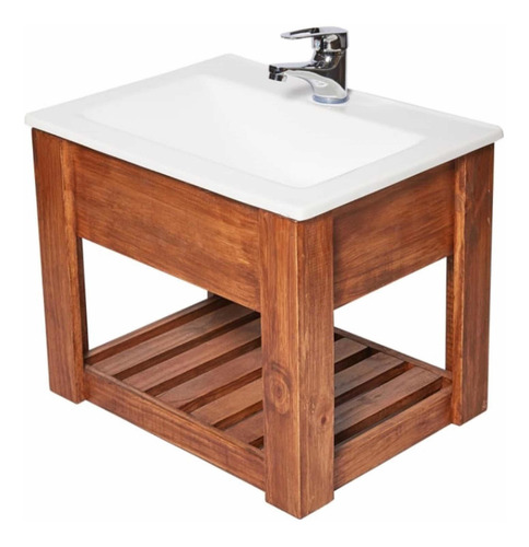 Imagen 2 de 5 de Vanitory Colgante 50cm Diseño Nordico Bacha Mueble Hogar