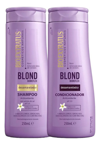 Kit 1 Shampoo 1 Cond. Desamarelador Blond Bioreflex 250 Ml