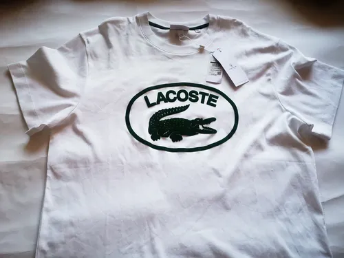 Polera blanca lacoste sale