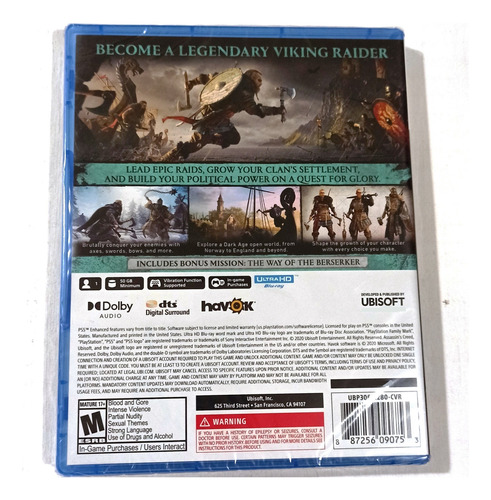 Videojuego Assassin's Creed Valhalla Ps5 Físico Sellado (Usado)
