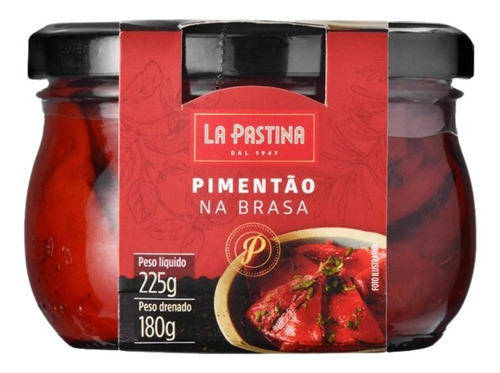 Pimentão em Conserva La Pastina Na Brasa Vidro 180g