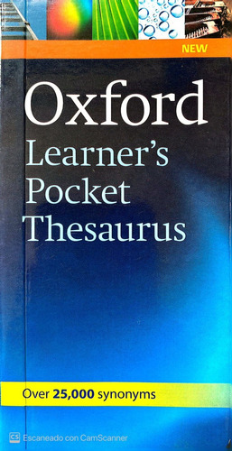 Diccionario Oxford Learner's Pocket Thesaurus