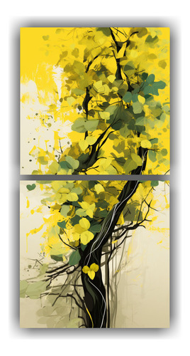 160x80cm Cuadro Decorativo Moderno Bosque De Banianos En Col