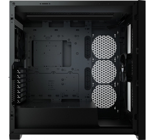Gabinete Corsair Icue 5000d Rgb Airflow Cristal Templado Atx Color Negro