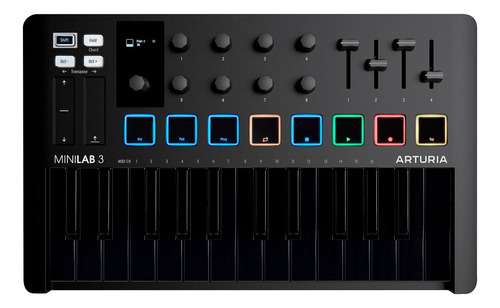 Teclado Midi Arturia Minilab 3 Controlador 25 Teclas Usb