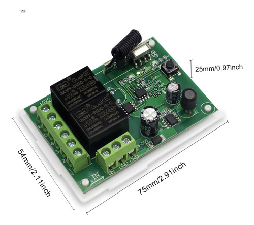 Receptor Rele Sem Fio 2 Canais Contato Seco 2 Control 5~245v
