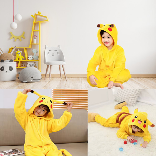 Pijama Mameluco Pikachu Dubujo Fiesta Cosplay Disfraz Unisex