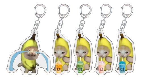 Cadena De Teléfonos Móviles Banana Cat Student Gift Po