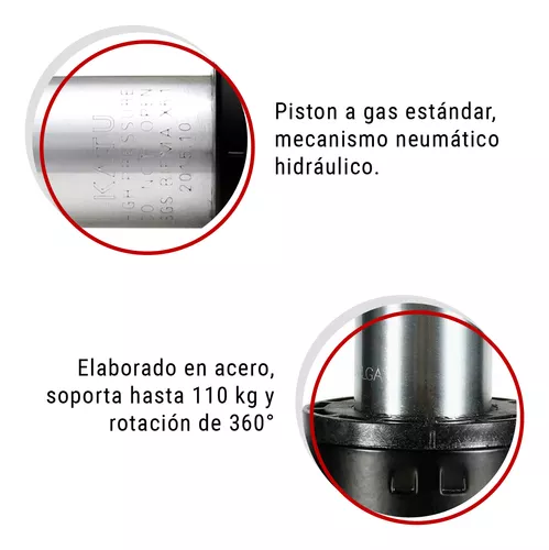 VALK Pistón para Silla Gaming con Mecanismo Multifunción 245-315mm